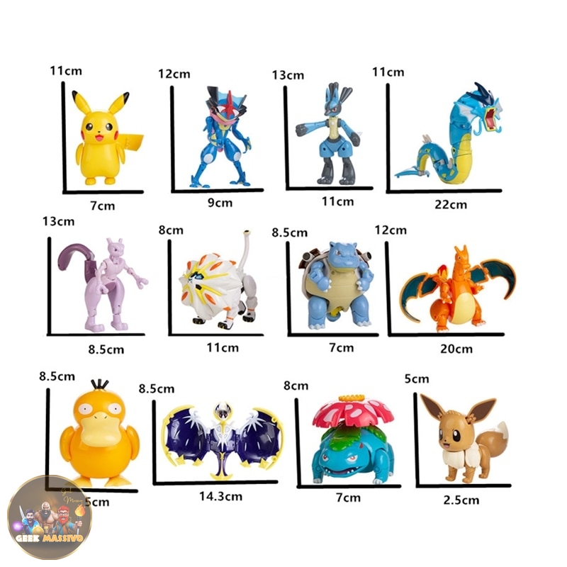 Action Figure Pokémon Personagens - Brinque e Colecione – Geek Massivo